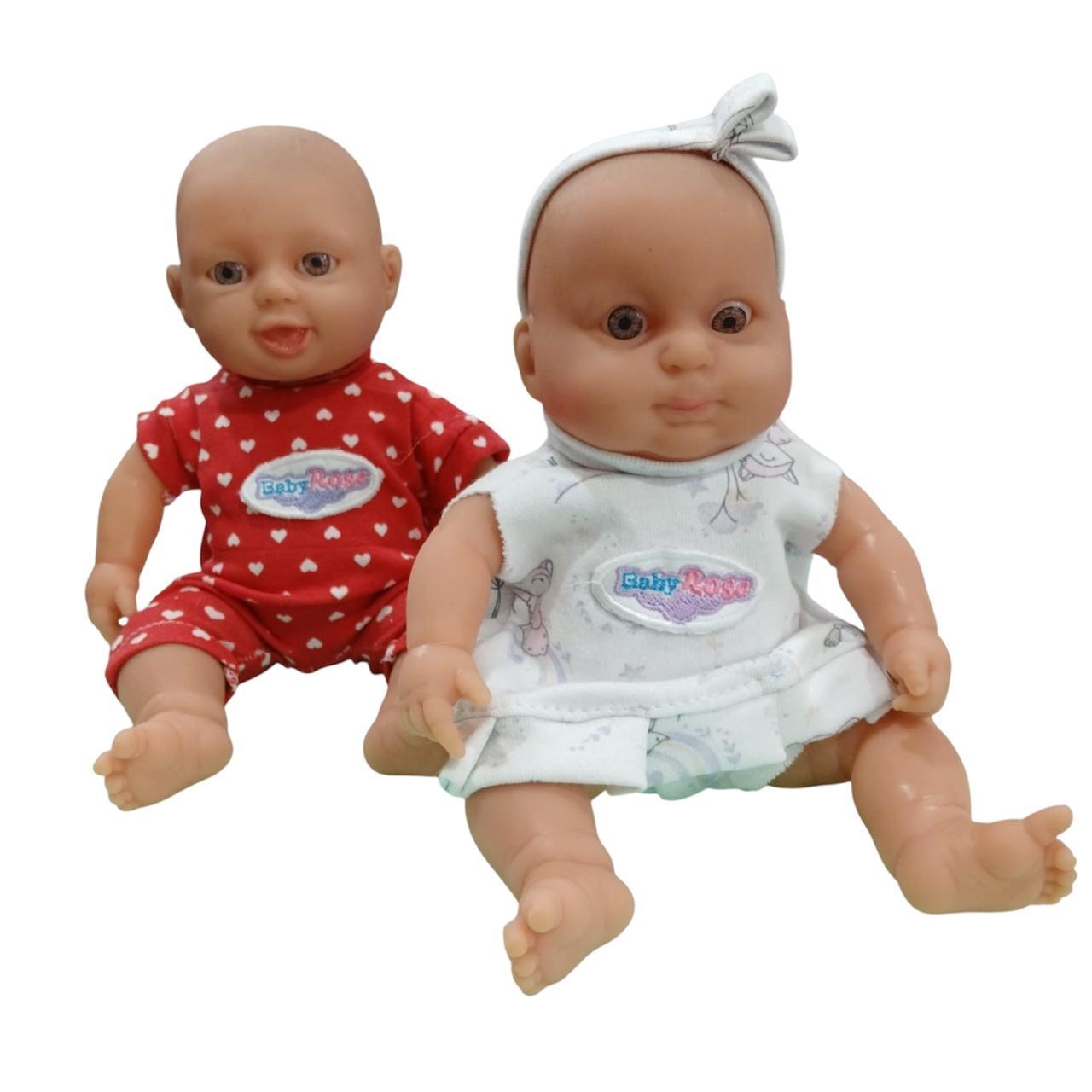 BEBE MELLIZOS PLASTICOS CON ROPA 