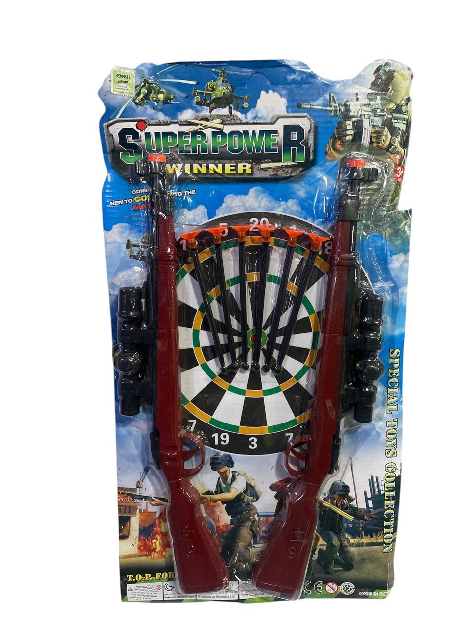 SET DE ESCOPETAS LANZA DARDO EN BLISTER