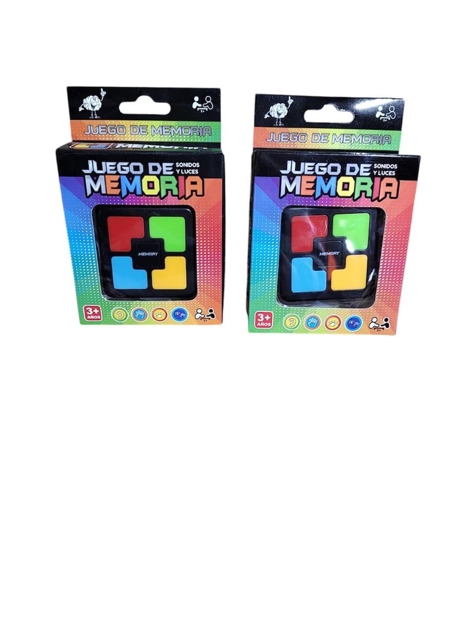 JUEGO MEMORIA A PILAS CON LUZ EN CAJA